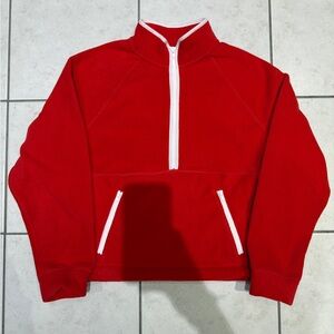 Levis Womens RARE Gold Tab Red Half-Zip Pullover Medium